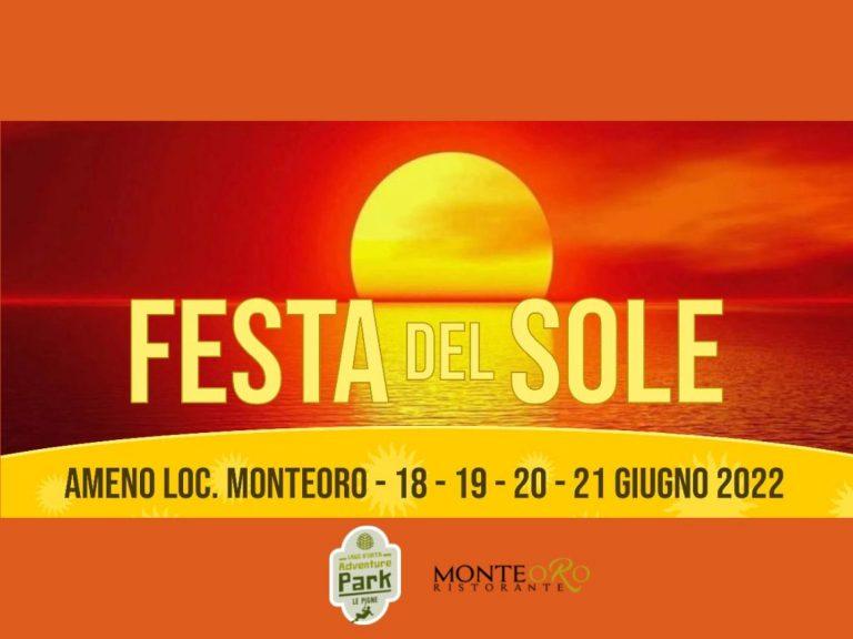 monteoro festa del sole 18 21 giugno 2022